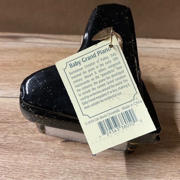 Old World Christmas Baby Grand Piano Tree Ornament Glass Decoration Instrument - Picture 9 of 10